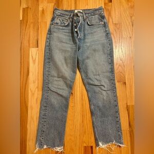 Agolde Straight Leg Blue Jeans